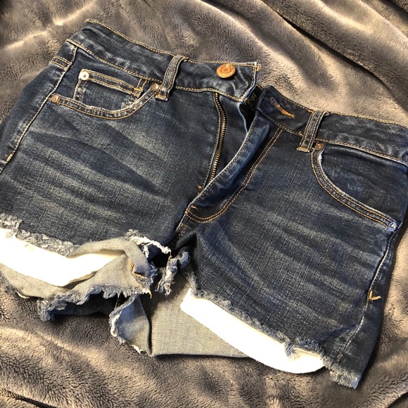 American Eagle Outfitters Pants - American Eagle Distressed Denim Shorts size 8